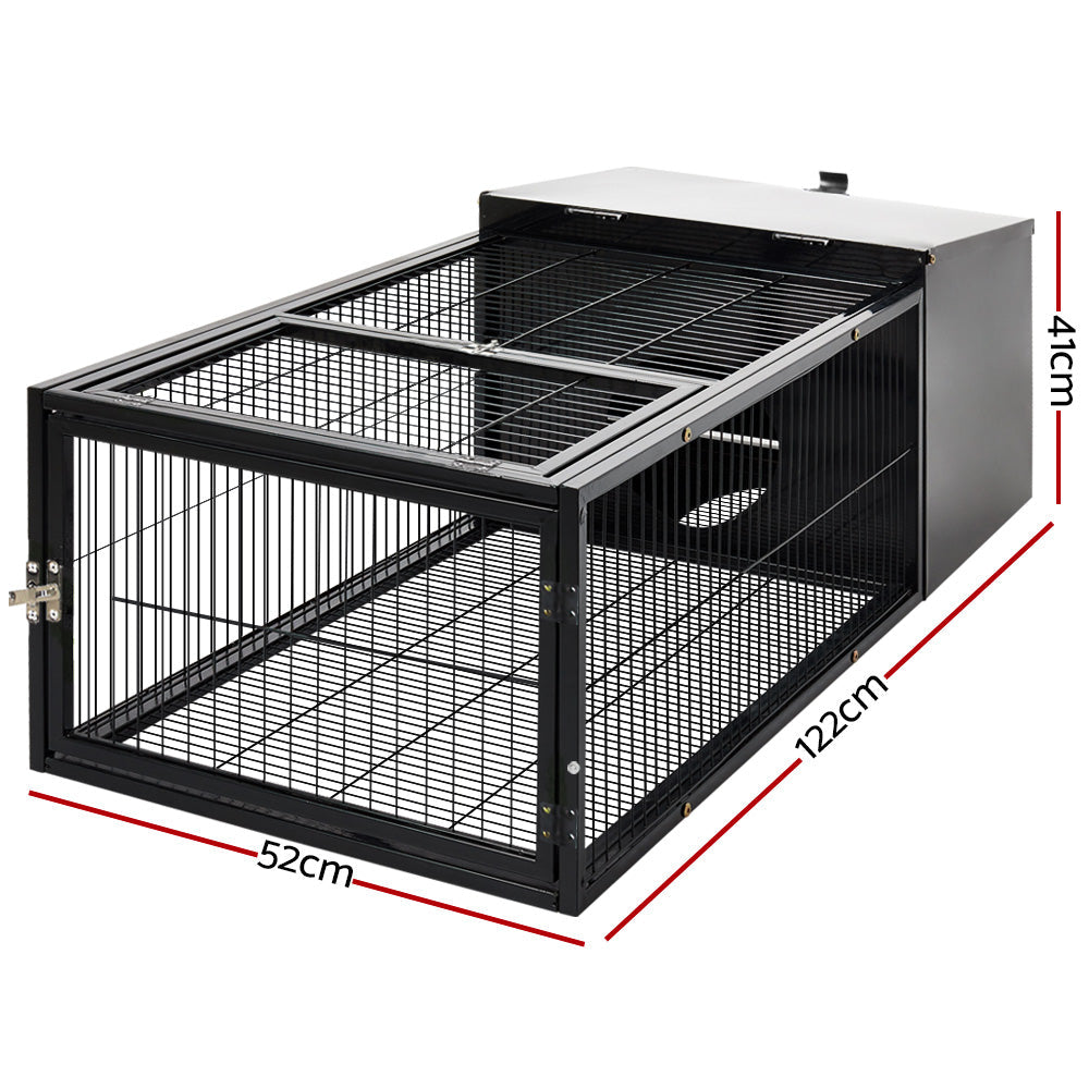 i.Pet Rabbit Cage 122x52cm Hutch Enclosure Carrier Metal - SEKSI