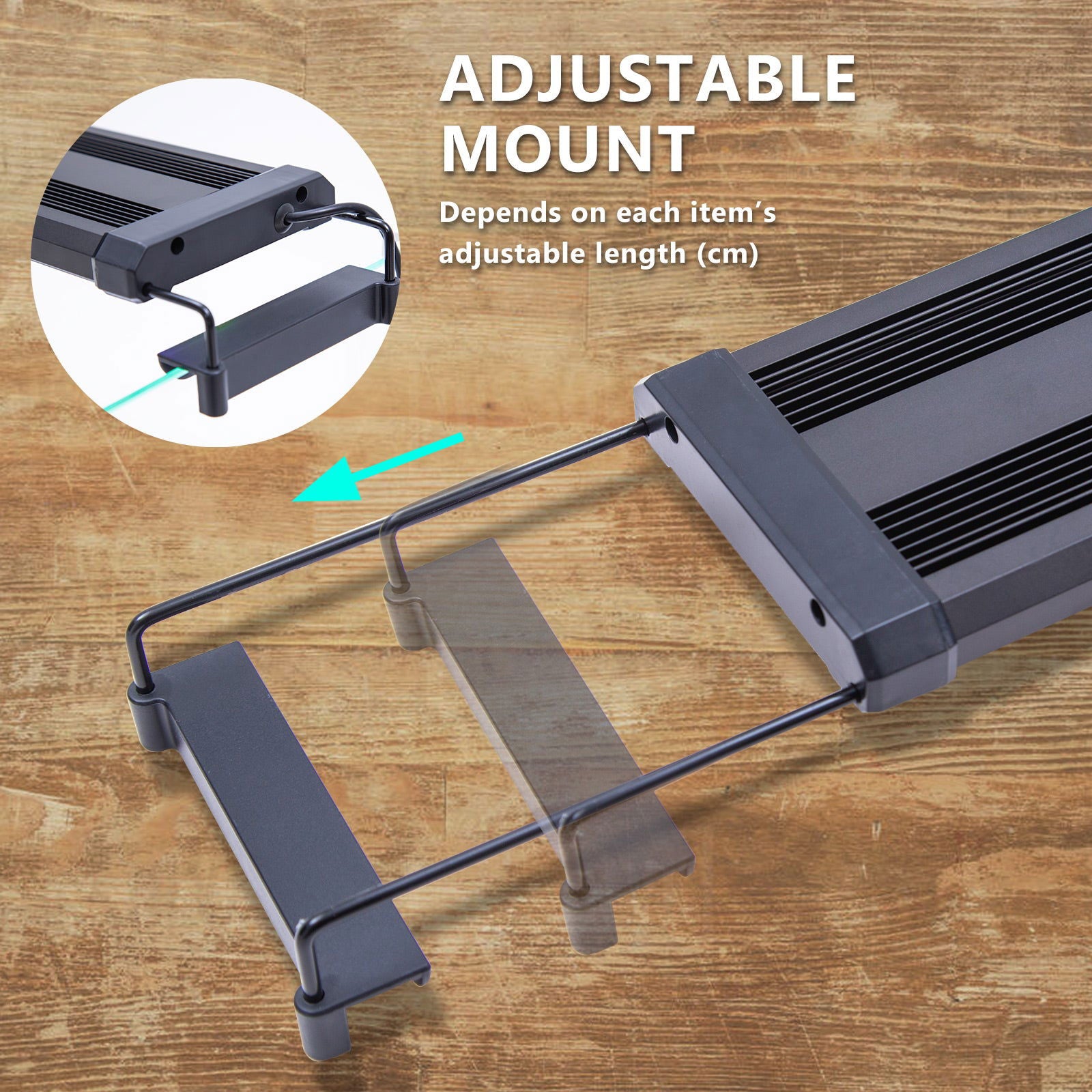 11W Set 2 Aquarium Blue White LED Light for Tank 50-70cm - SEKSI