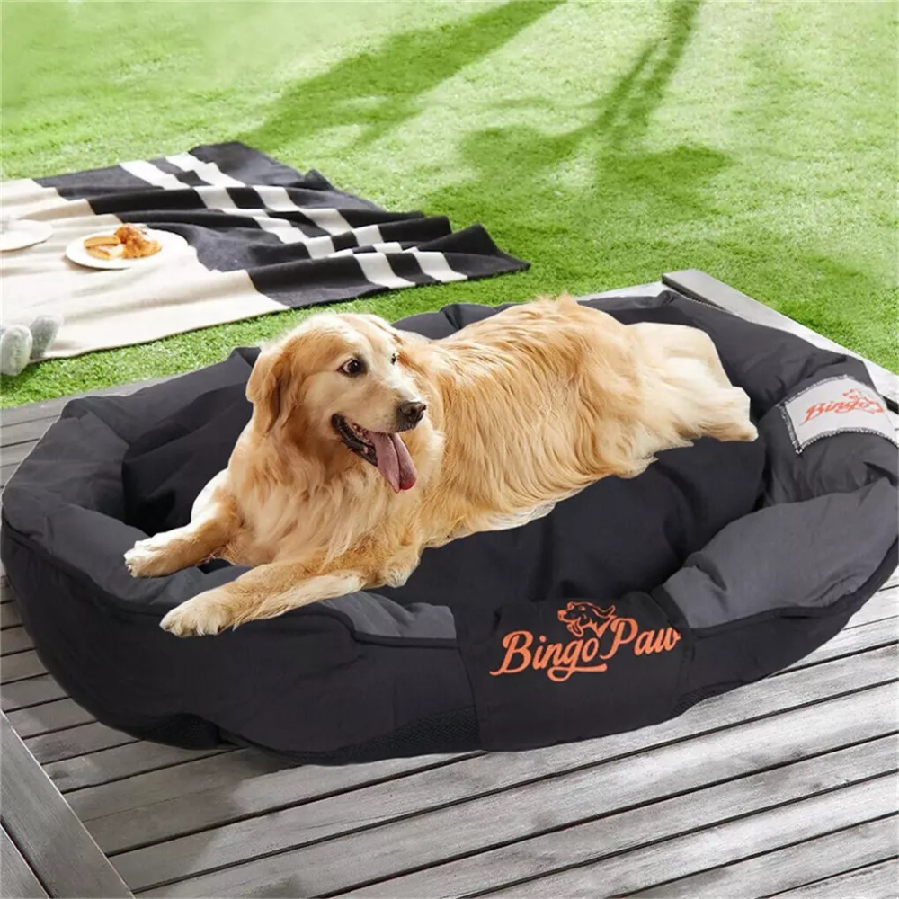 Waterproof Jumbo Orthopedic Sofa Dog Bed Pet Mat Kennel_4