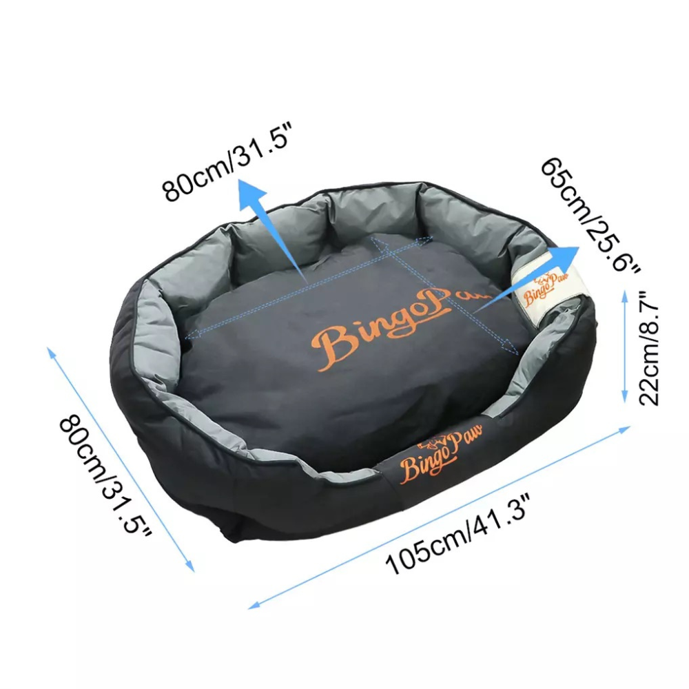 Waterproof Jumbo Orthopedic Sofa Dog Bed Pet Mat Kennel_10