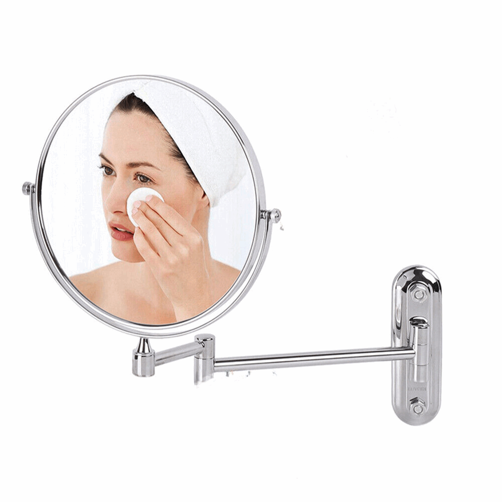 Double-Sided 5X/10X Magnifying Makeup Mirror with Swivel Arm for Optimal Viewing Angle_9