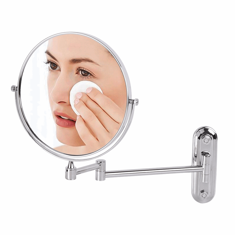 Double-Sided 5X/10X Magnifying Makeup Mirror with Swivel Arm for Optimal Viewing Angle_10