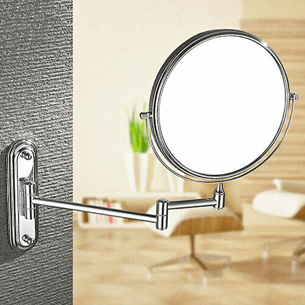 Double-Sided 5X/10X Magnifying Makeup Mirror with Swivel Arm for Optimal Viewing Angle_4