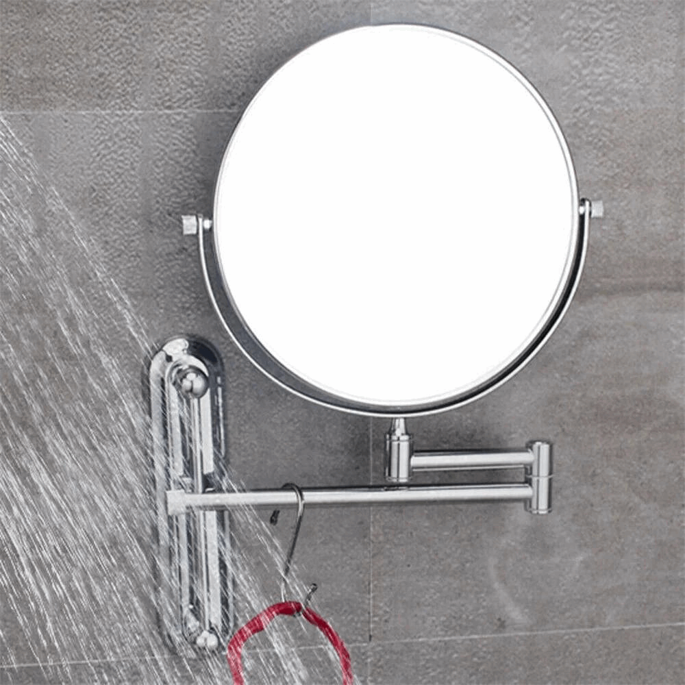 Double-Sided 5X/10X Magnifying Makeup Mirror with Swivel Arm for Optimal Viewing Angle_5