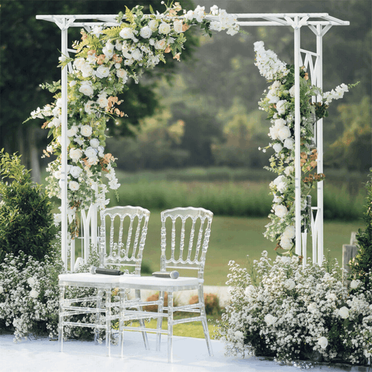 Stereoscopic Garden Arch Arbor Metal Wedding Arch Decor Pergola Trellis_0