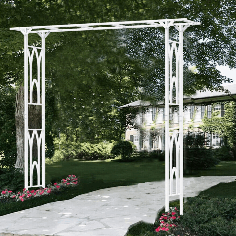 Stereoscopic Garden Arch Arbor Metal Wedding Arch Decor Pergola Trellis_6