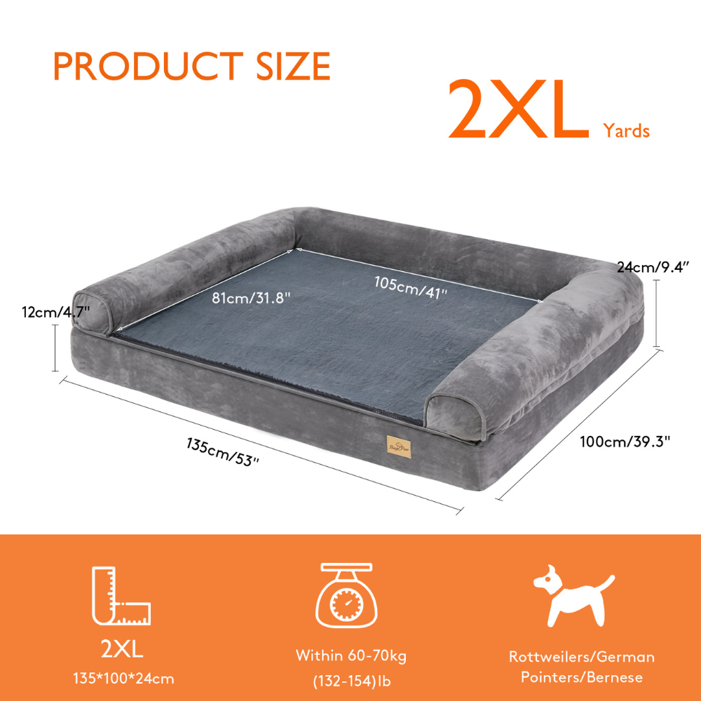 Orthopedic Pet Mattress Couch Sleeping Bed Cushion with Removable Washable Cover_11