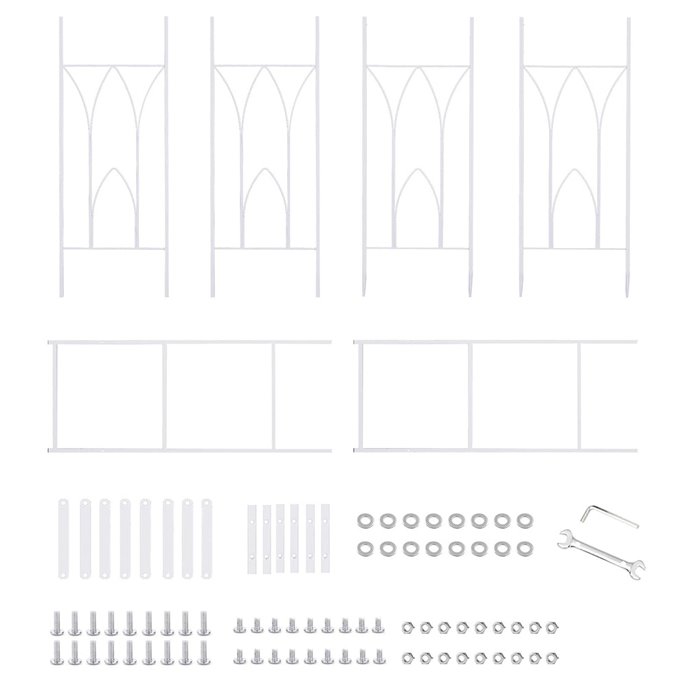 Stereoscopic Garden Arch Arbor Metal Wedding Arch Decor Pergola Trellis_7