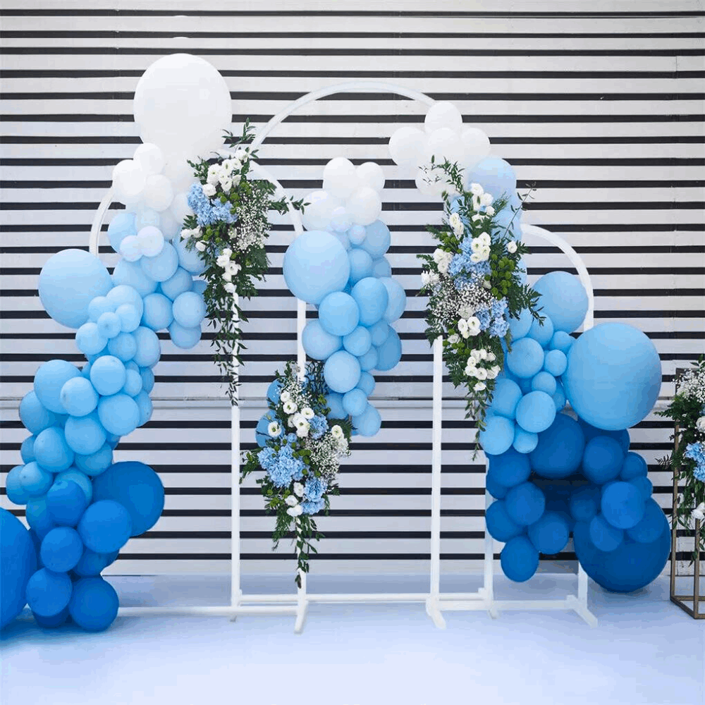 Set of 3 Wedding Metal Backdrop Arch Balloon Frame_2