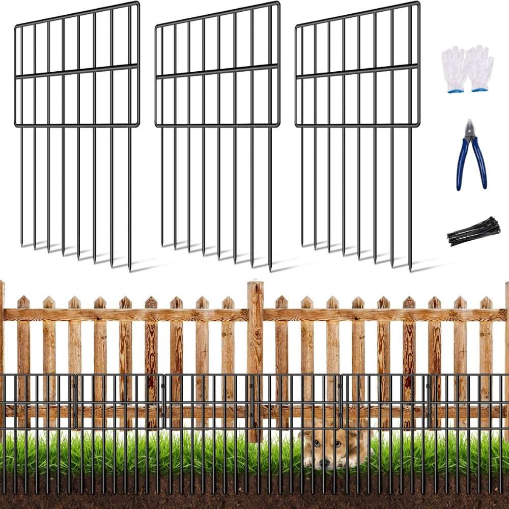 Garden Fence No Dig Fence Animal Barrier Fence Underground Decorative Garden Fencing_0