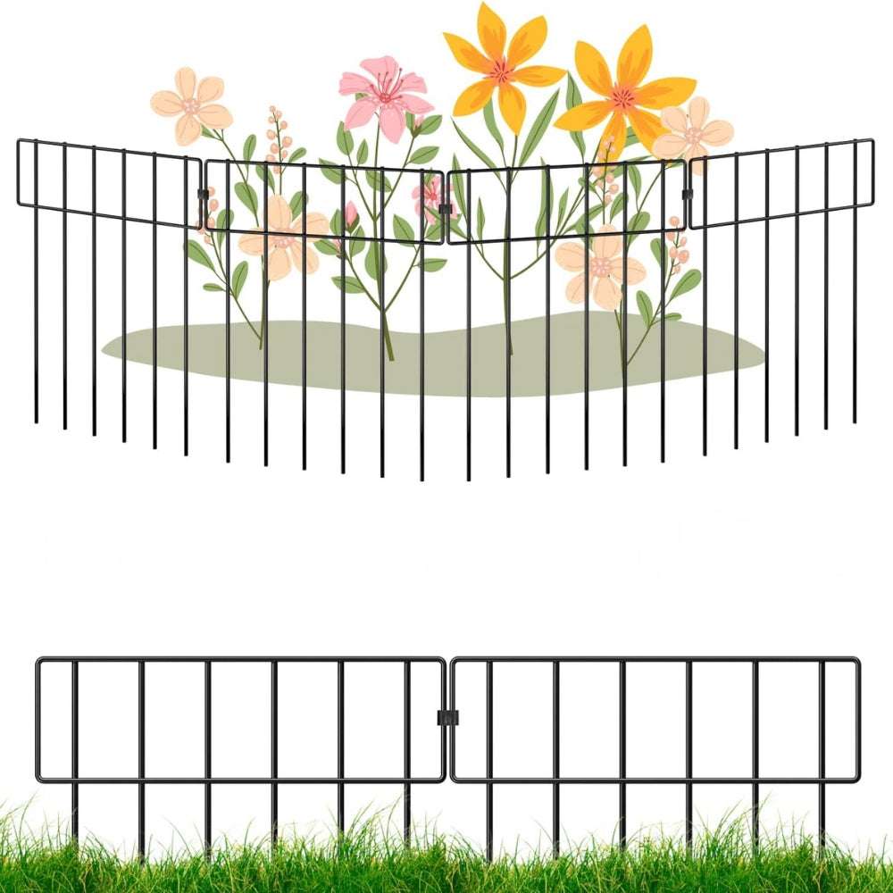 Garden Fence No Dig Fence Animal Barrier Fence Underground Decorative Garden Fencing_4