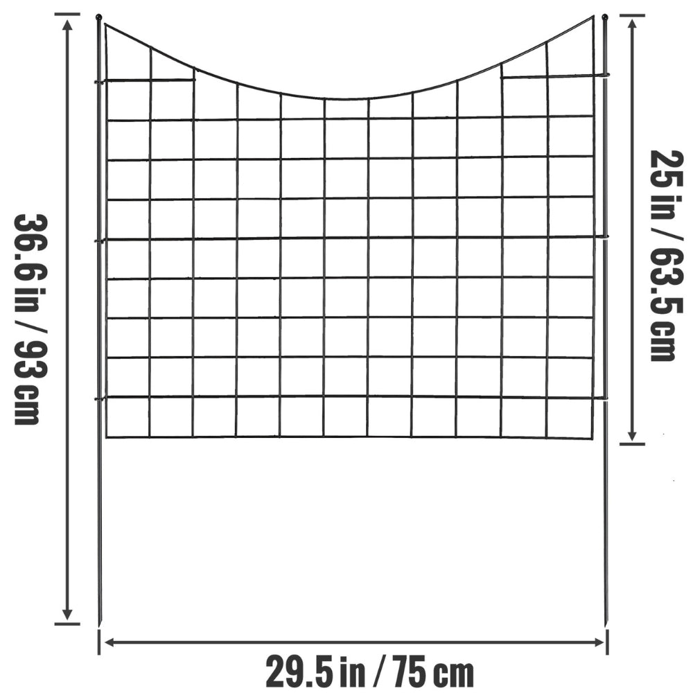 Garden Fence No Dig Fence Animal Barrier Fence Underground Decorative Garden Fencing_8