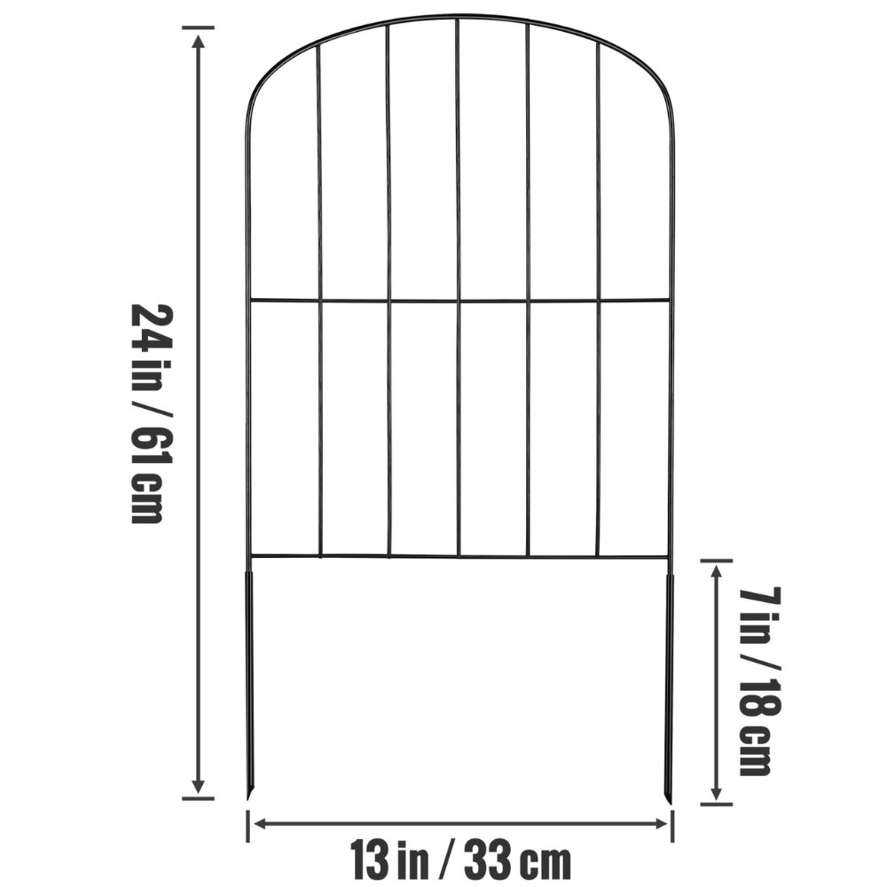 Garden Fence No Dig Fence Animal Barrier Fence Underground Decorative Garden Fencing_10