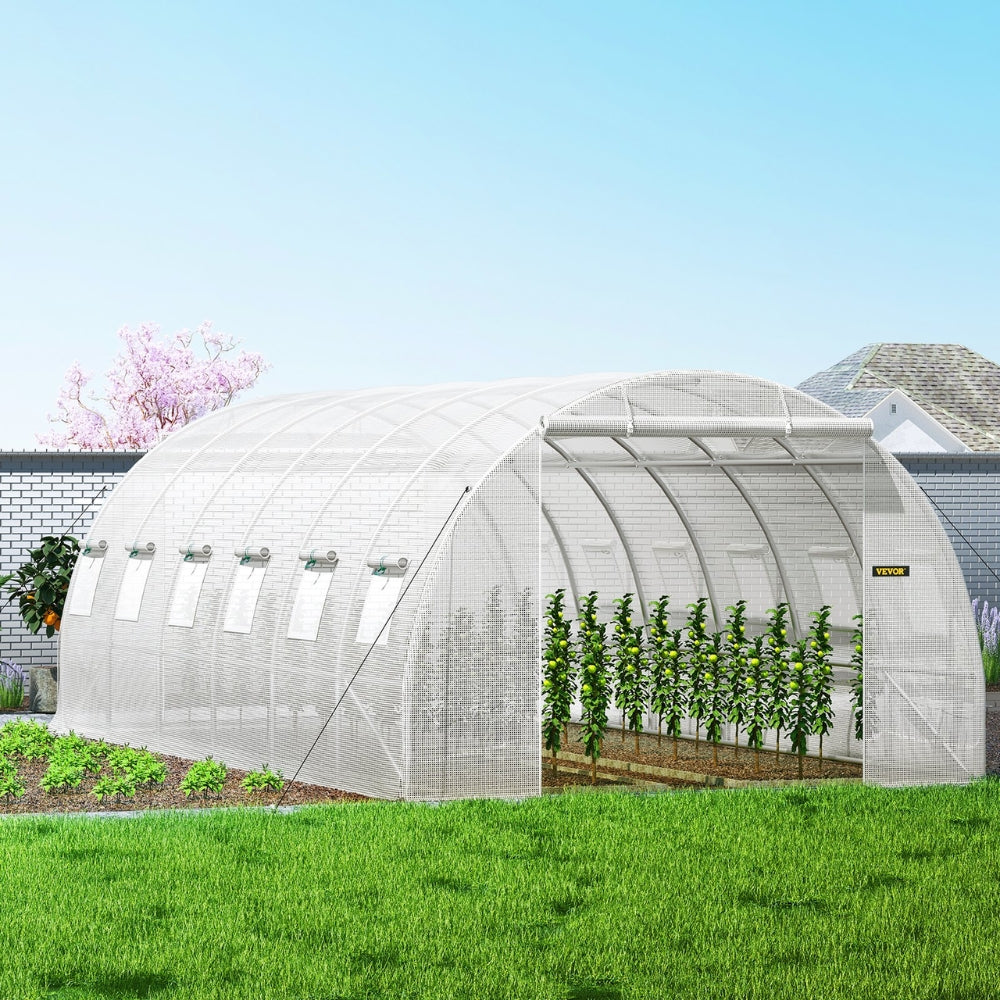 Walk-in Tunnel Greenhouse Galvanized Frame & Waterproof Cover_1