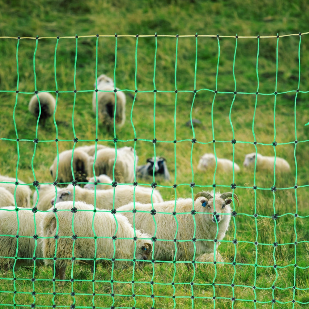 Electric Fence Netting PE Net Fencing with Posts & Double Spiked Stakes_0