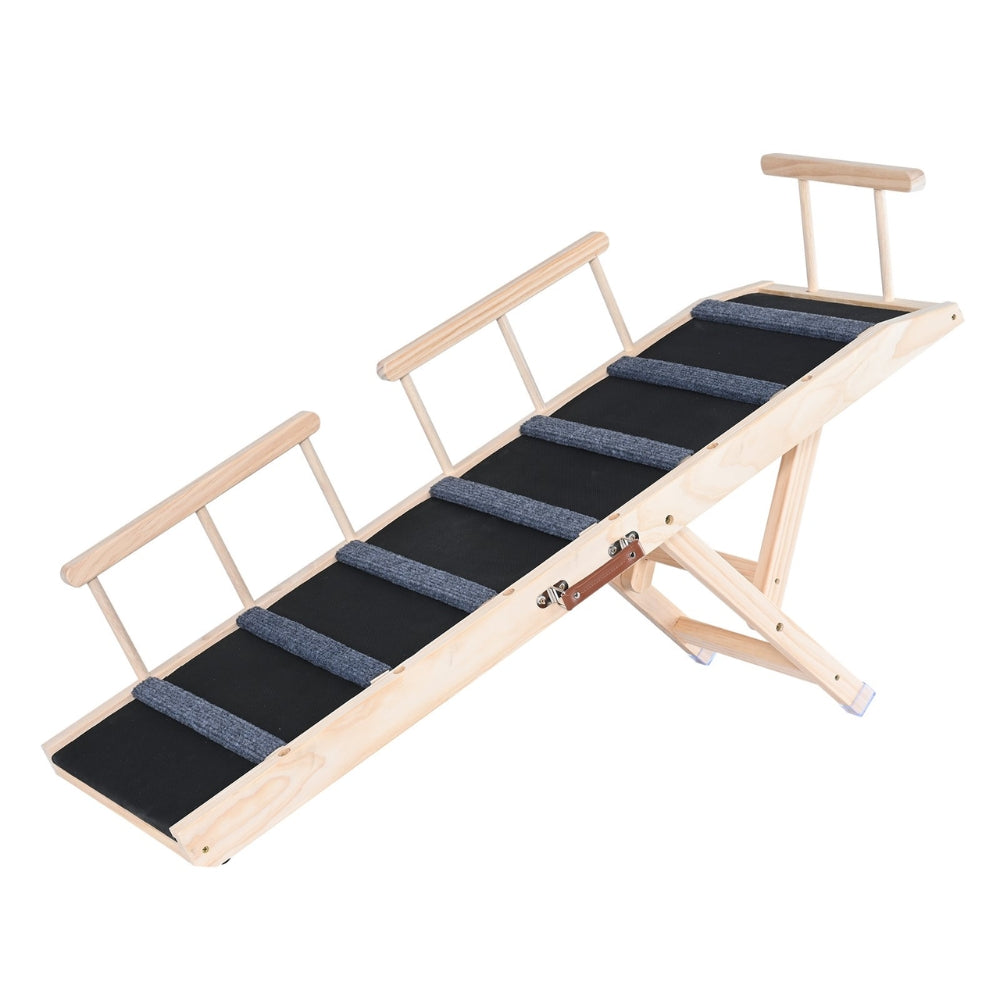 Adjustable Wooden Dog Ramp for Small and Senior Dog_6