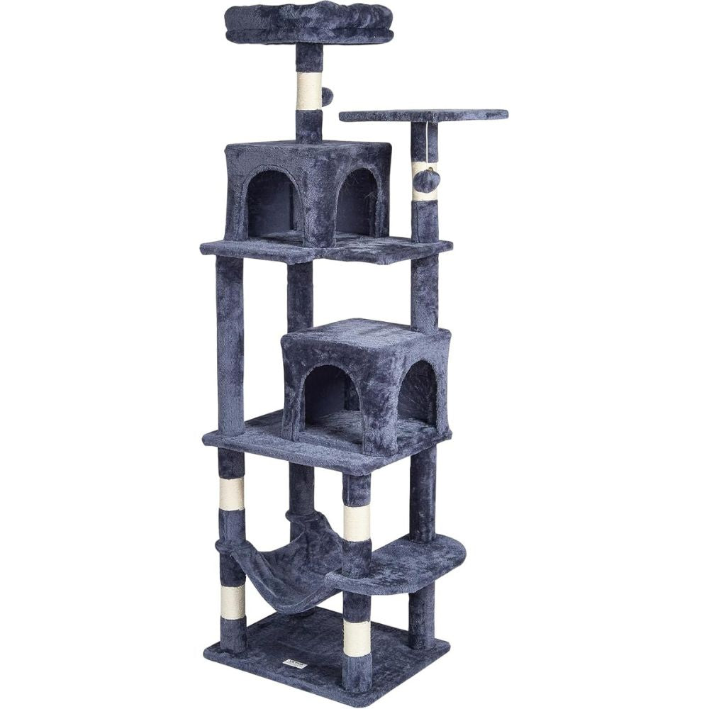 Cat Tower with 2 Cat Condos Sisal Scratching Post_3