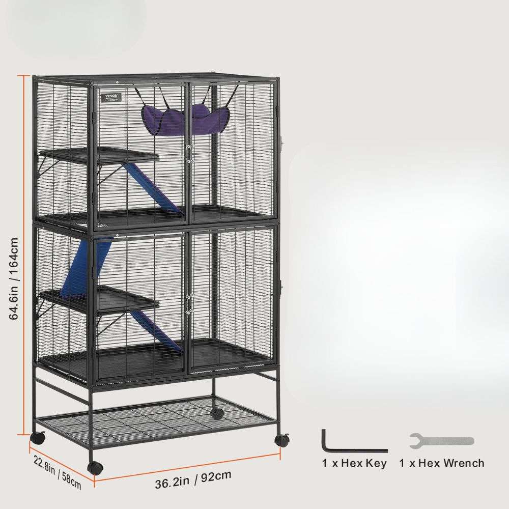 Ultimate 4-Tier Small Animal Cage for Ferrets_11