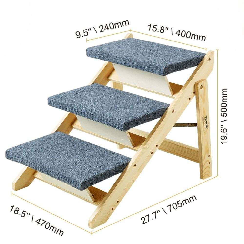 2 in 1 Foldable Pet Steps Ramp for Small to Large Dogs_9