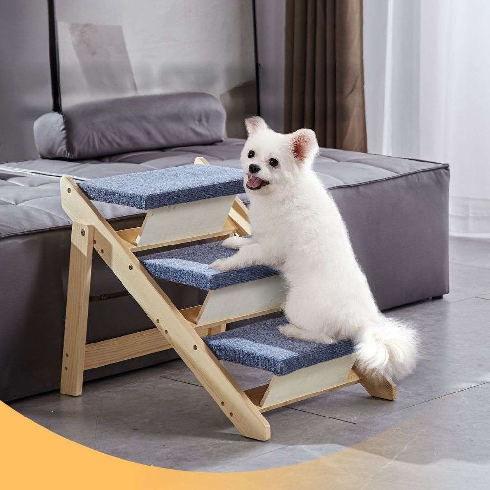 2 in 1 Foldable Pet Steps Ramp for Small to Large Dogs_0