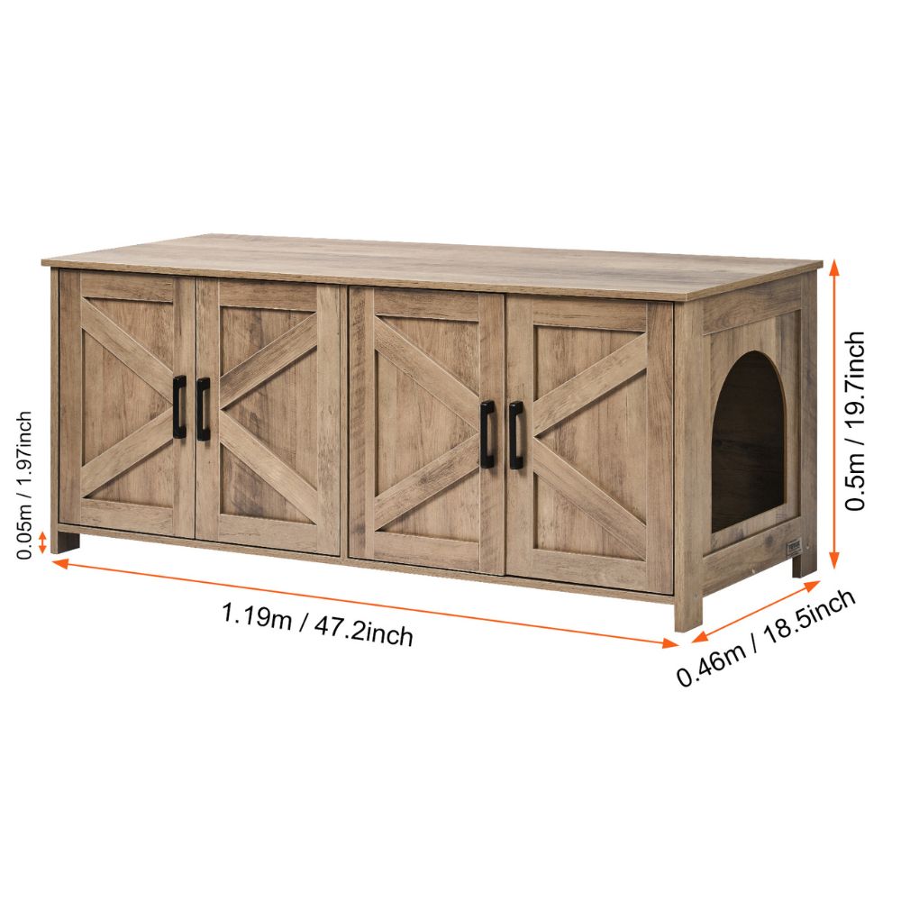 Cat Litter Box Enclosure for 2 Cats Litter Box Furniture_13