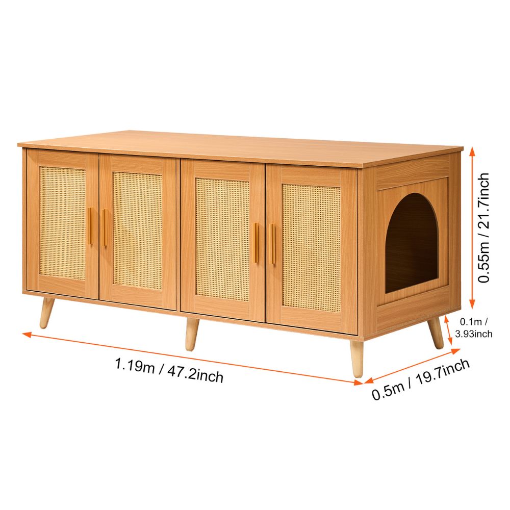 Cat Litter Box Enclosure for 2 Cats Litter Box Furniture_15