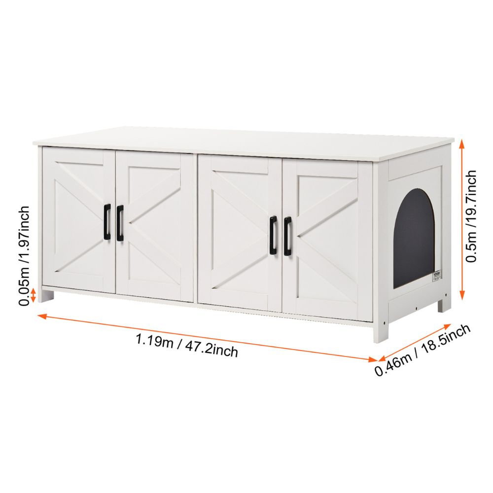 Cat Litter Box Enclosure for 2 Cats Litter Box Furniture_17