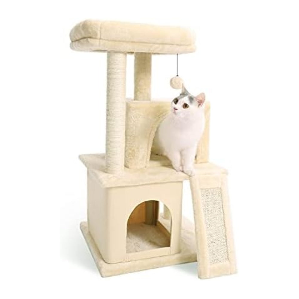 Cat Tree House Condo Cat’s Activity Center with Double Condo_1