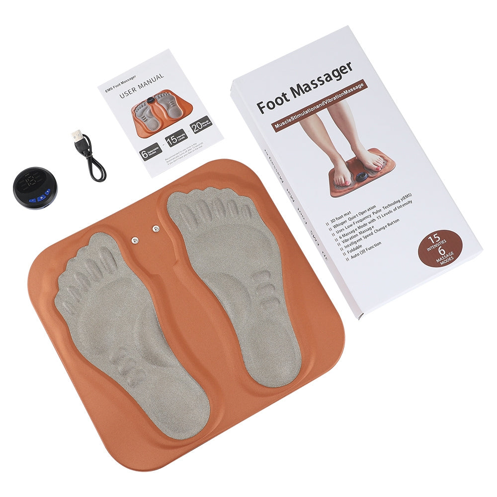 3D Smart Foot Massage Pad Feet Massager Rechargeable Foot Pad