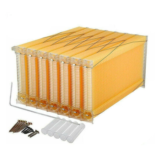 7 Pcs Unassembled Sheets Beehive Wooden Frames Beekeeping Supplies - SEKSI