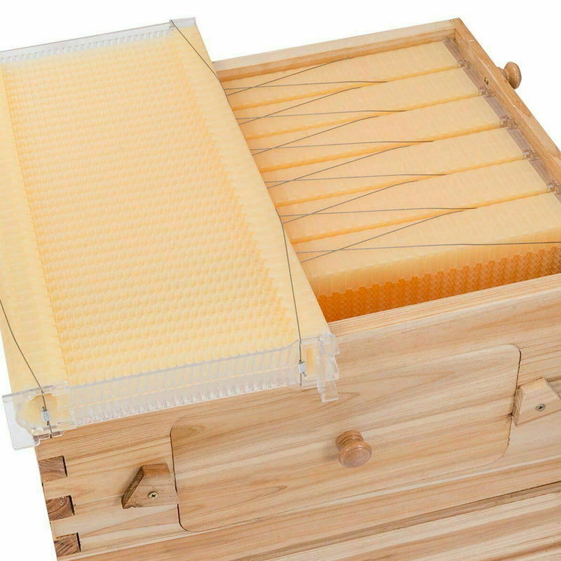 7 Pcs Unassembled Sheets Beehive Wooden Frames Beekeeping Supplies - SEKSI