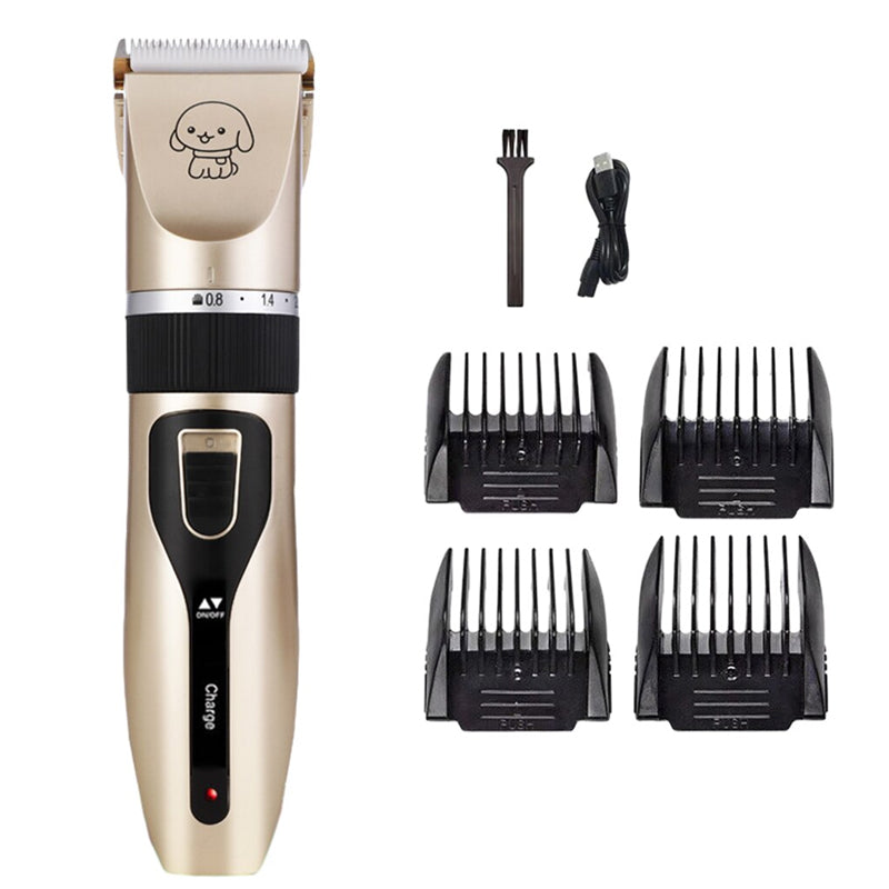 Cat Dog Pet Clippers Hair Electric Clipper Grooming Trimmer Shaver Cordless Kit - SEKSI