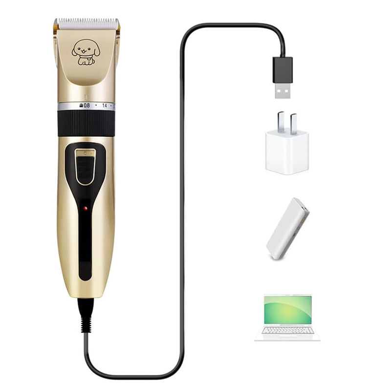 Cat Dog Pet Clippers Hair Electric Clipper Grooming Trimmer Shaver Cordless Kit - SEKSI