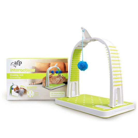 Cat Grooming Arch - Intercative Self Groom Brush + Scratcher Play - All For Paws - SEKSI
