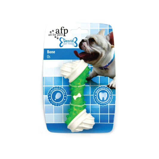 Dog Chew Bone - Green Chicken Flavour Taste - Puppy Dental Teething Gum Toy AFP - SEKSI