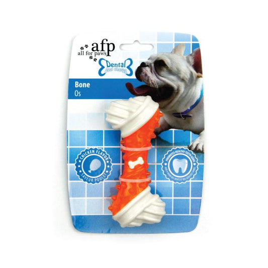 Dog Chew Bone - Orange Chicken Flavour Taste - Puppy Dental Teething Gum Toy AFP - SEKSI