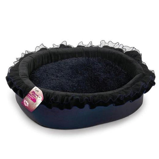 Dog Dreamy Bed - Soft Night Blue 43x30x16cm Glamour Cushion - SEKSI