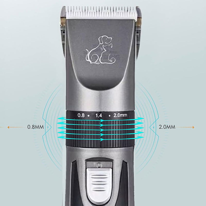 Electric Pet Hair Clipper Cordless Grooming Tool with Limit Combs - USB Charging - SEKSI