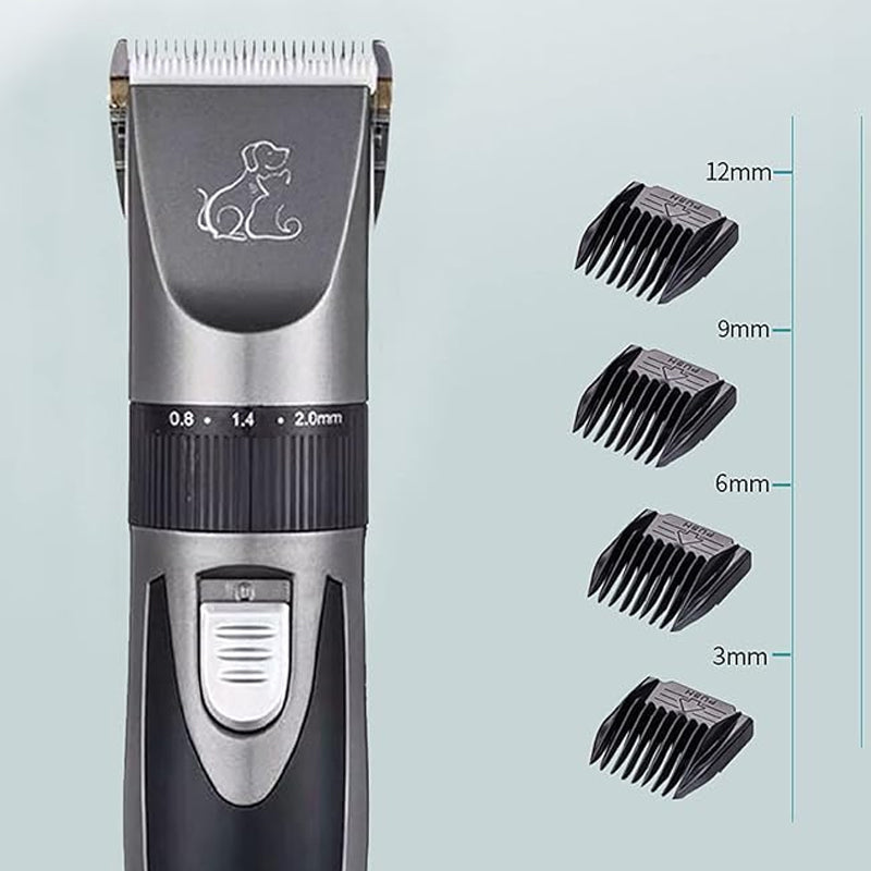Electric Pet Hair Clipper Cordless Grooming Tool with Limit Combs - USB Charging - SEKSI