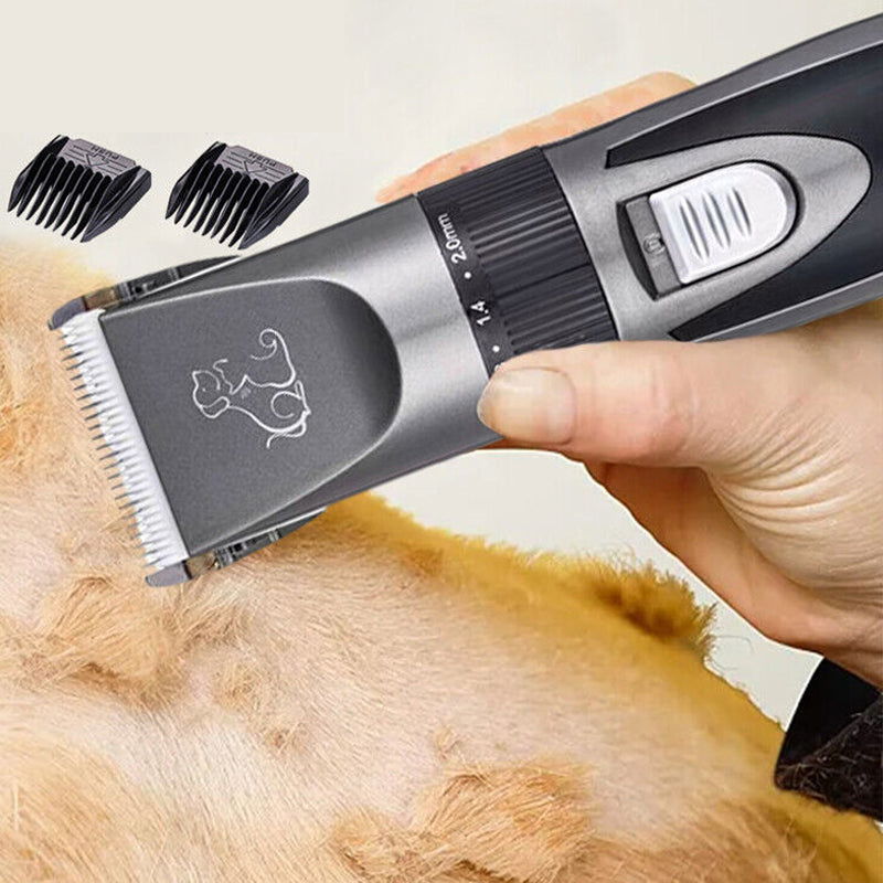 Electric Pet Hair Clipper Cordless Grooming Tool with Limit Combs - USB Charging - SEKSI