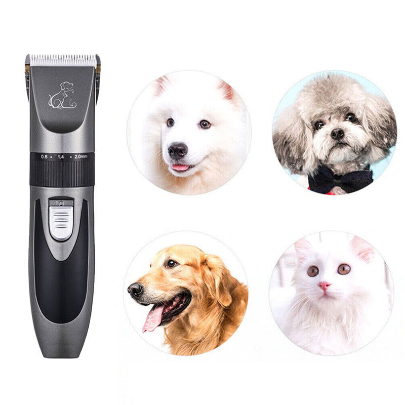 Electric Pet Hair Clipper Cordless Grooming Tool with Limit Combs - USB Charging - SEKSI