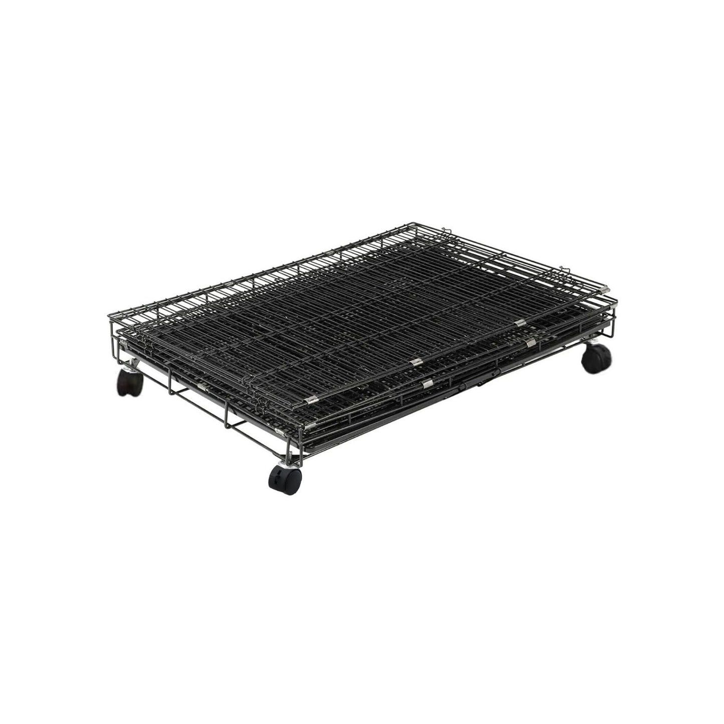 FLOOFI Three-Level Pet Rabbit Bird Cage with Hammock (Black) - SEKSI
