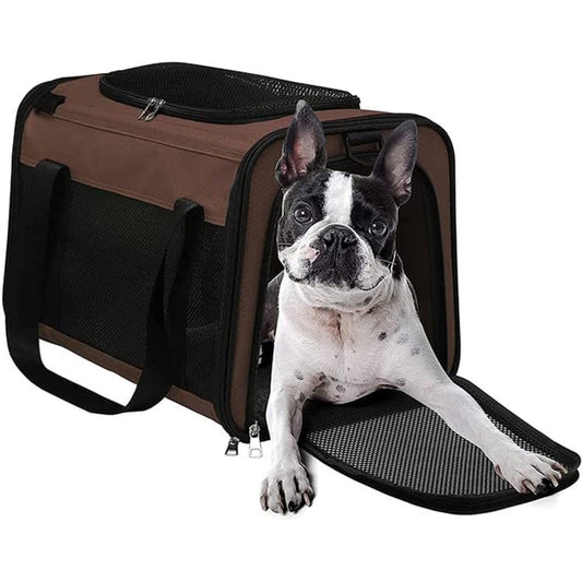 Floofi Portable Pet Carrier-M Size (Brown) - SEKSI