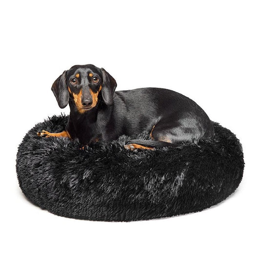 Fur King "Aussie" Calming Dog Bed  - Black - 60 CM - Small - SEKSI