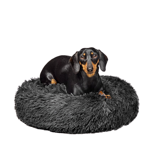 Fur King "Aussie" Calming Dog Bed  - Grey - 60 CM - Small - SEKSI