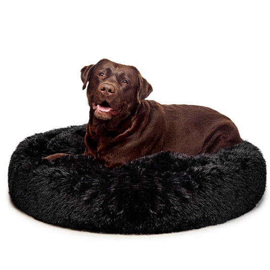 Fur King "Aussie" Calming Dog Bed - Large -Black - 100 cm - SEKSI