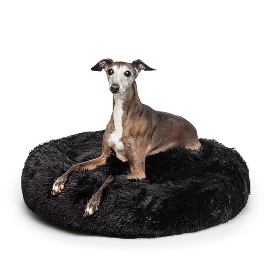 Fur King "Aussie" Calming Dog Bed - Medium - Black - 80 cm - SEKSI