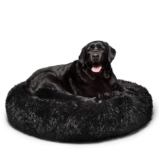Fur King "Aussie" Calming Dog Bed - XL -Black - 115 cm - SEKSI