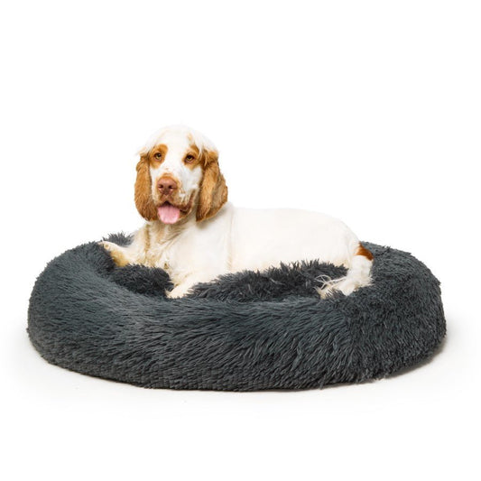 Fur King "Nap Time" Calming Dog Bed - Medium - Grey - SEKSI