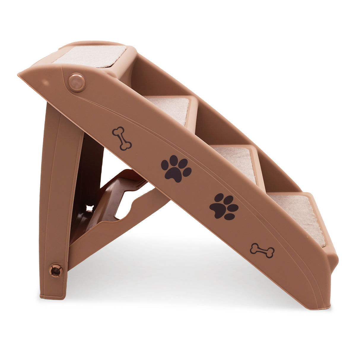 Furtastic 50cm Foldable Step Ladder Stairs - Brown - SEKSI